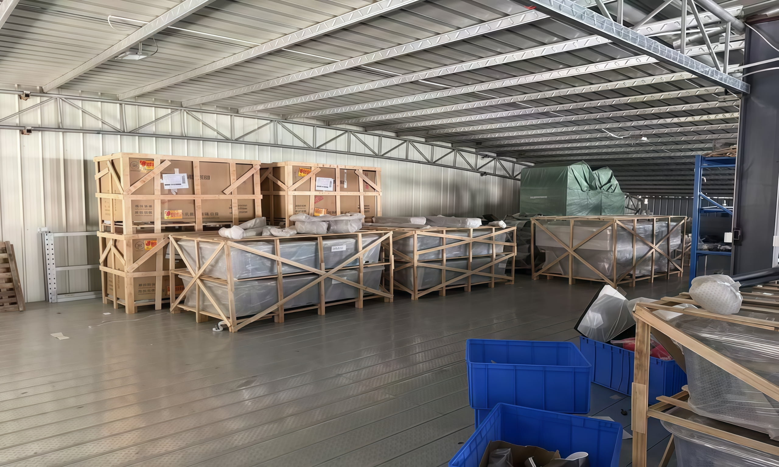 Factory packing process