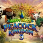 Happy Birds Peacock Kingdom 3 arcade fishing game board, Kung Fu Panda themed bird shooting game for commercial arcades