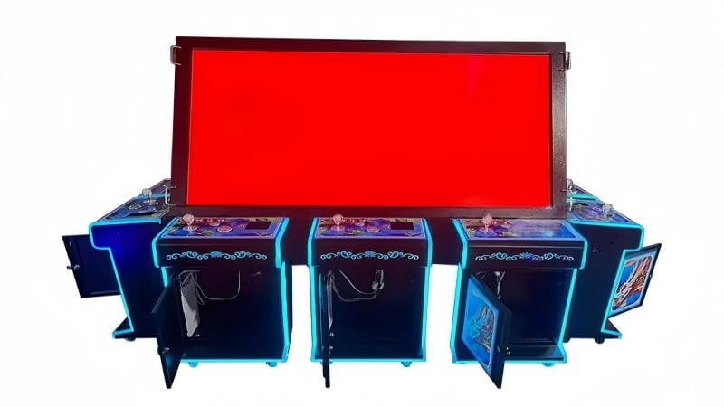 10 Player Fish Game Cabinet with Large Display Monitor Frame System