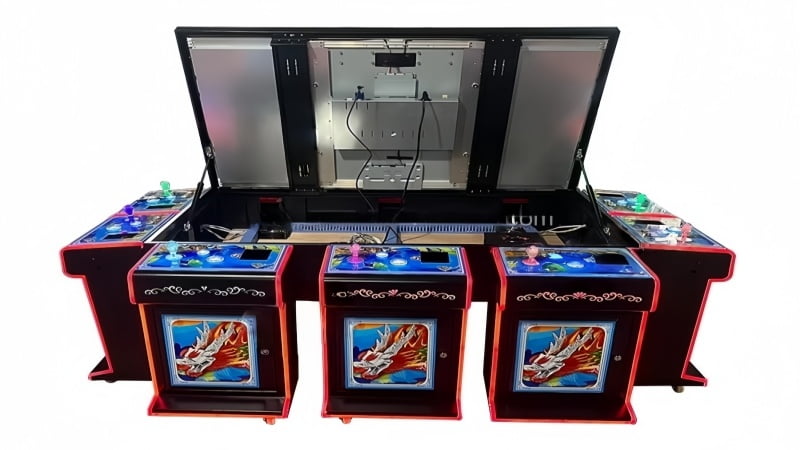 10 Player Fish Game Cabinet with Open Screen Display Structure
