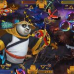 Happy Birds Peacock Kingdom 3 Po character, Kung Fu Panda arcade fishing game board