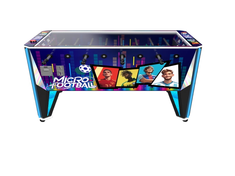 Micro-Football Table front view arcade machine