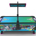 Commercial 2 Player Coin-Operated Air Hockey Table Arcade Machine, LED Lighted Air Hockey Game Table for Amusement Parks and Family Entertainment Centers