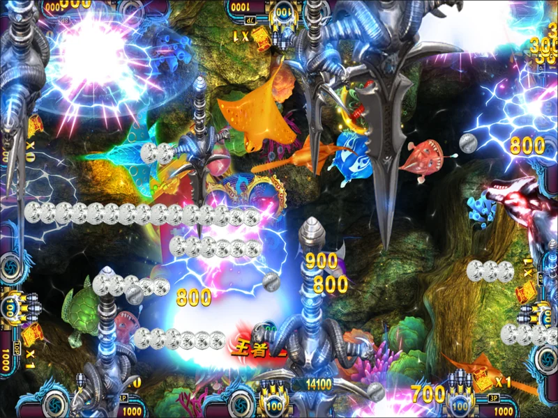 arcade fishing game electric weapon effect chain lightning high payout fish hunter gameplay