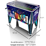 Football Carnival Arcade Machine Dimensions and Cabinet Size Specifications