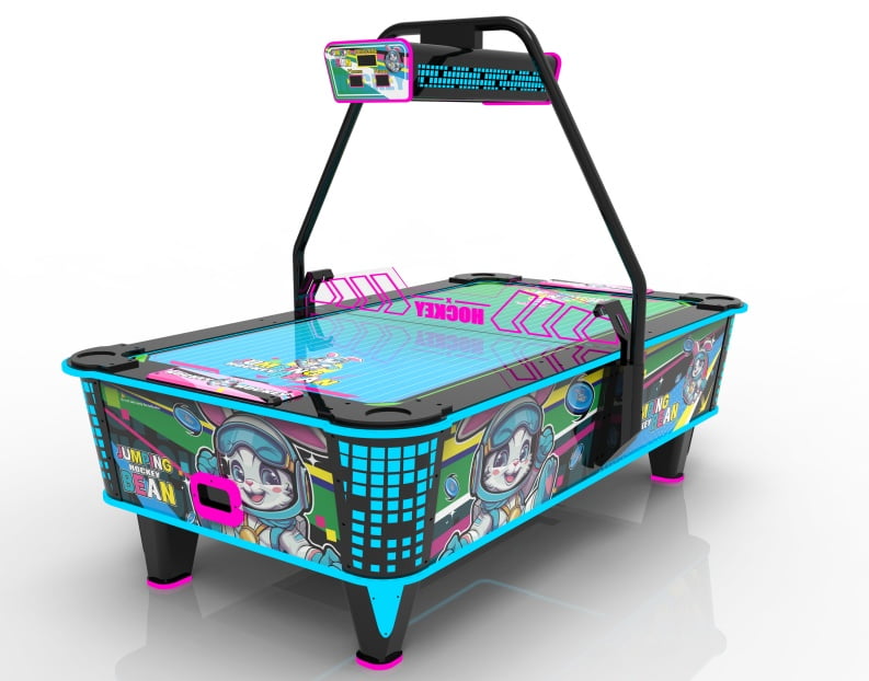 Commercial Air Hockey Table Arcade Machine, 2 player coin-operated air hockey game machine for game centers and entertainment venues