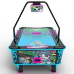 Commercial 2 Player Coin-Operated Air Hockey Table Arcade Machine, LED Lighted Air Hockey Game Table for Game Centers and Family Entertainment Centers
