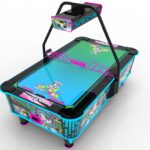 Commercial 2 Player Coin-Operated Air Hockey Table Arcade Machine, LED Lighted Air Hockey Game Table for Game Centers and Family Entertainment Centers
