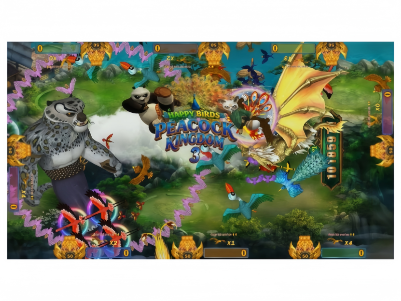 Kung Fu Panda Fishing Game Gameplay Scene with Multi Player Action and Boss Targets