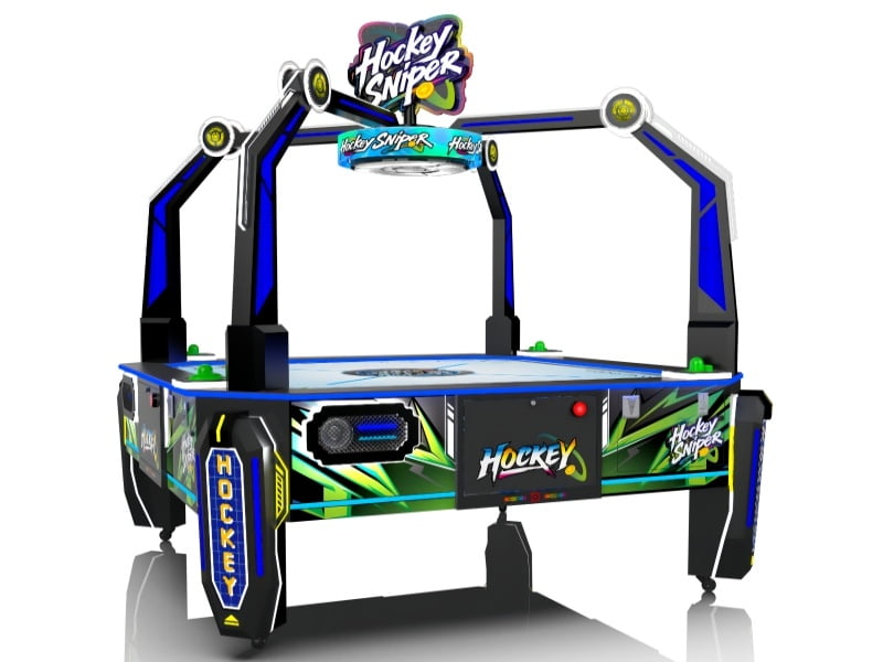 Air Hockey Sniper Arcade Machine Front View for Commercial Entertainment Centers