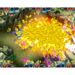 Black Panther Fish Game Jackpot Reward Scene with Massive Coin Explosion
