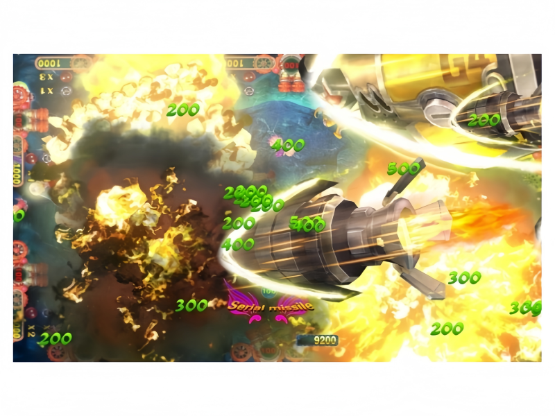 Captain America Fish Game Special Skill Attack with Fighter Jet Strike Effects
