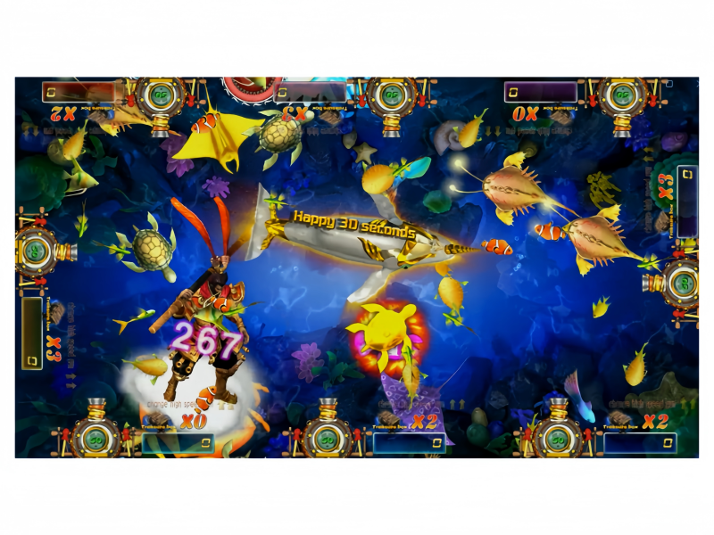 Dragon Slayers fish game gameplay featuring multi-target shooting and underwater creatures