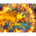 Golden beast boss appearing in Ghost Rider Fish Game PCB gameplay
