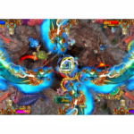 Godzilla vs Alien fish game boss battle feature with giant monster combat scene
