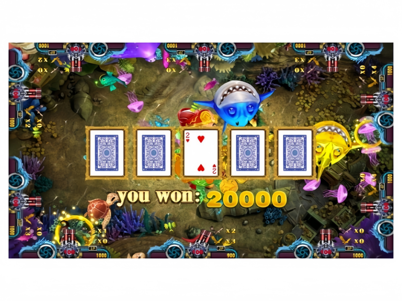 Golden Elephant King Fish Game Bonus Feature with Card Reward Mini Game