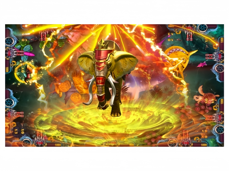 Golden Elephant King Fish Game Giant Elephant Boss Encounter with Power Effects