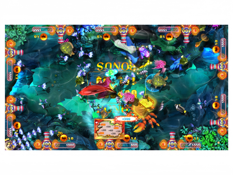 Green Lantern Fish Game Live Gameplay Scene with Multi-Target Fishing Action