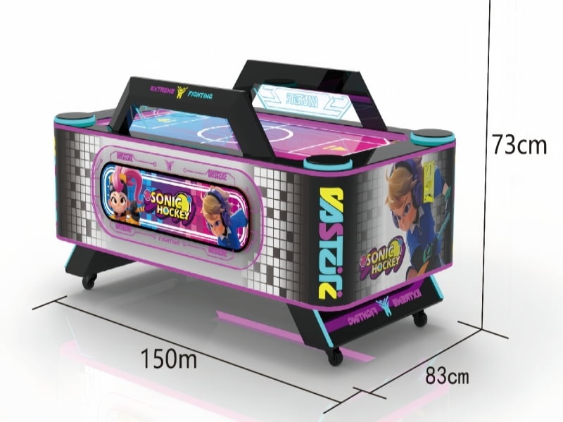 Hockey Stars Air Hockey Arcade Machine Dimensions and Installation Size Guide