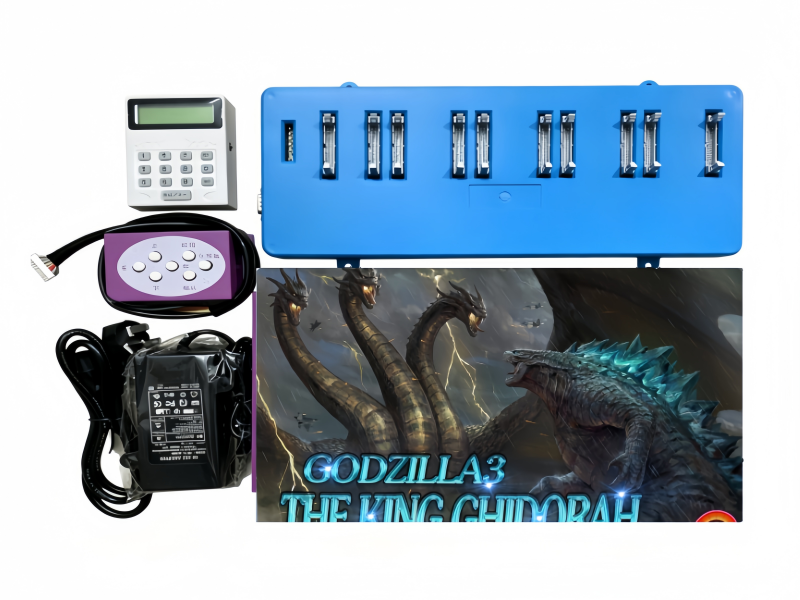 King Ghidorah Fish Game PCB Kit with control board, power supply, keypad and installation accessories