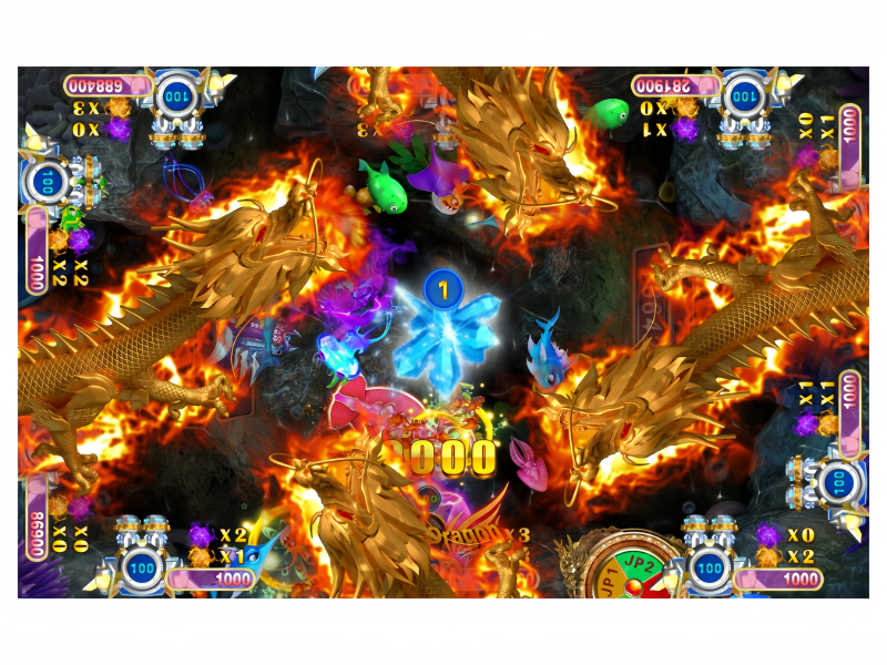 King Ghidorah Fish Game PCB Kit featuring a sea boss challenge with special battle effects