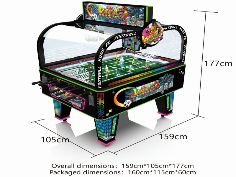 Kung Fu Football Arcade Machine Dimensions and Installation Guide