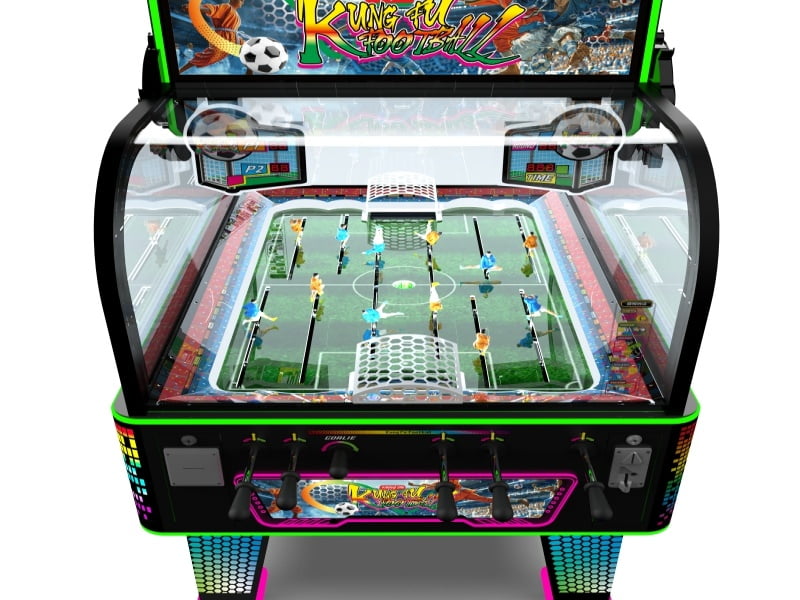 Kung Fu Football Arcade Machine Playfield and Soccer Game Layout