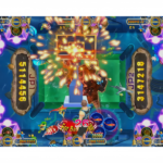 Phoenix Legend jackpot scene with JP reward feature and explosive fish shooting effects