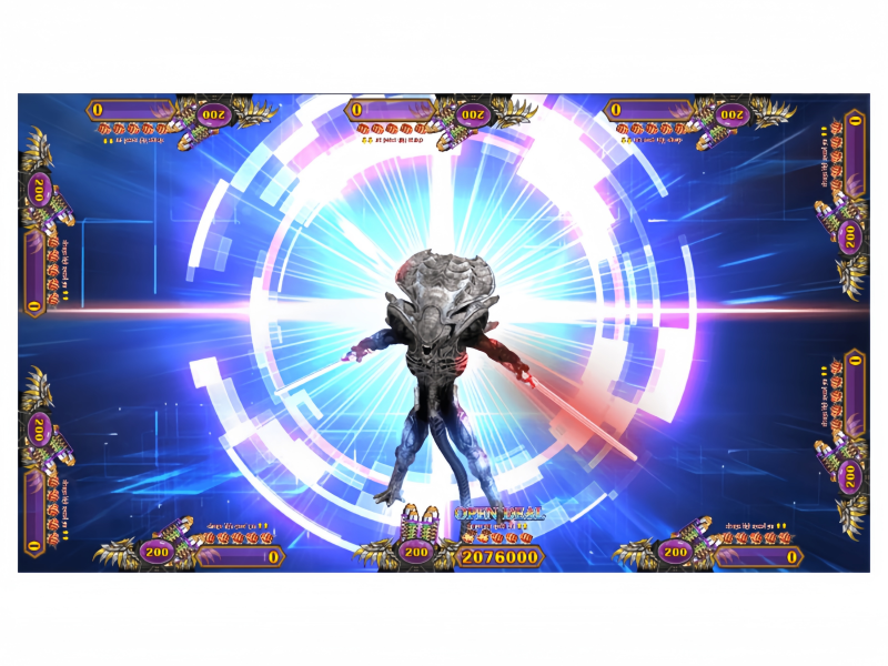 Phoenix Legend special boss skill effect with futuristic attack animation and arcade fish game action