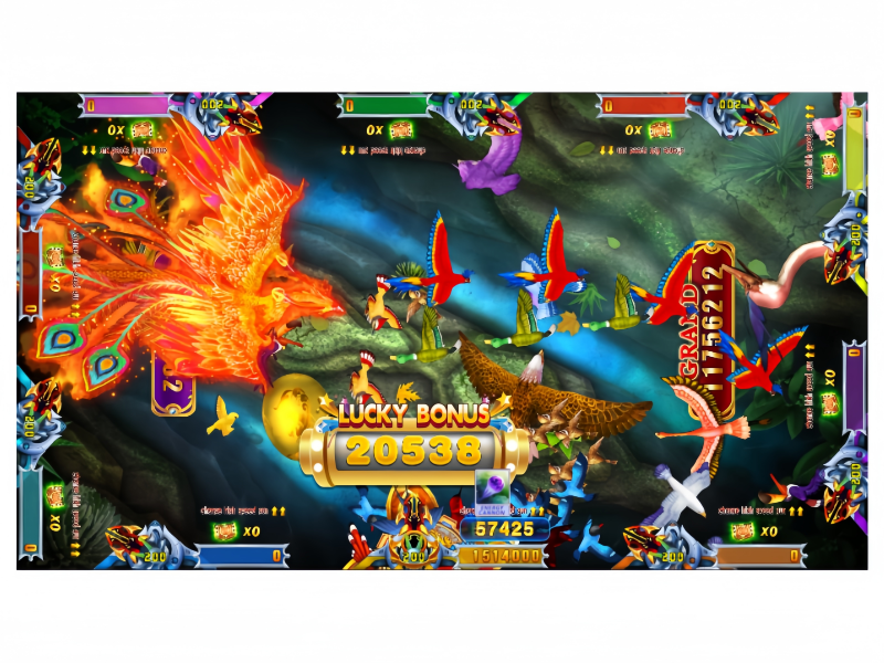 Phoenix Revenge Fish Game Boss Battle Scene with Phoenix Attack Effects