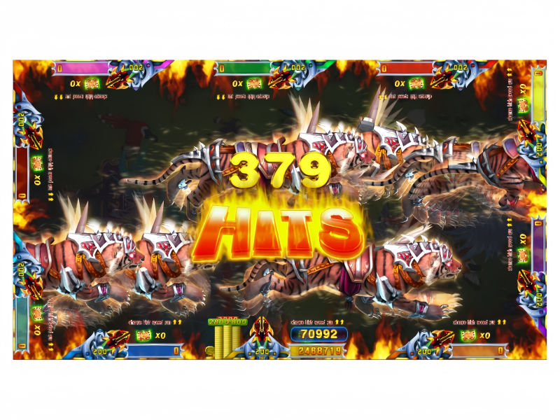 Phoenix Revenge Fish Game Jackpot Reward Scene with Big Win Effects