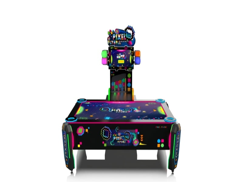 Pixel Air Hockey Arcade Machine Front View for Commercial Entertainment Centers