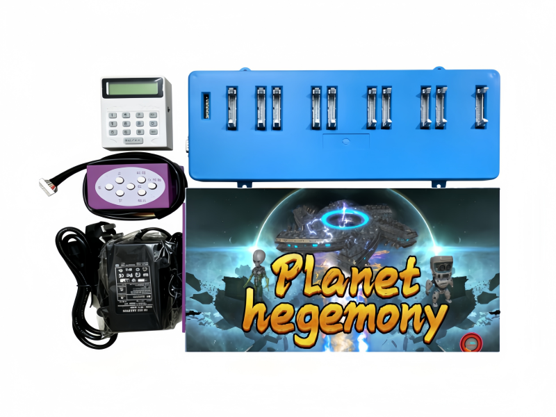 Planet Hegemony Fish Game PCB Kit with I/O Control Board and Arcade Accessories