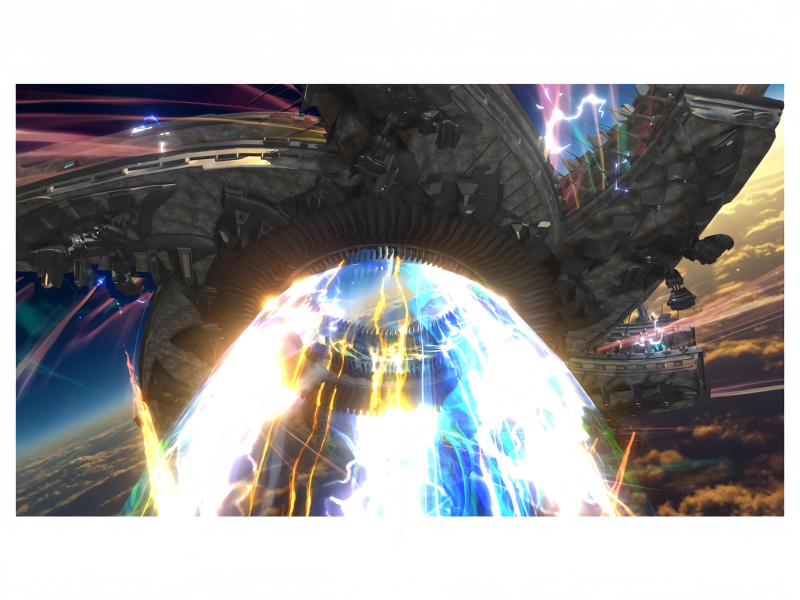 Planet Hegemony Fish Game Special Skill Attack Effect in Space Battle Scene