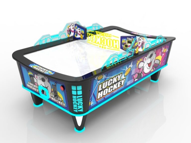 Polar Bear Air Hockey Arcade Machine | LED Curved Table