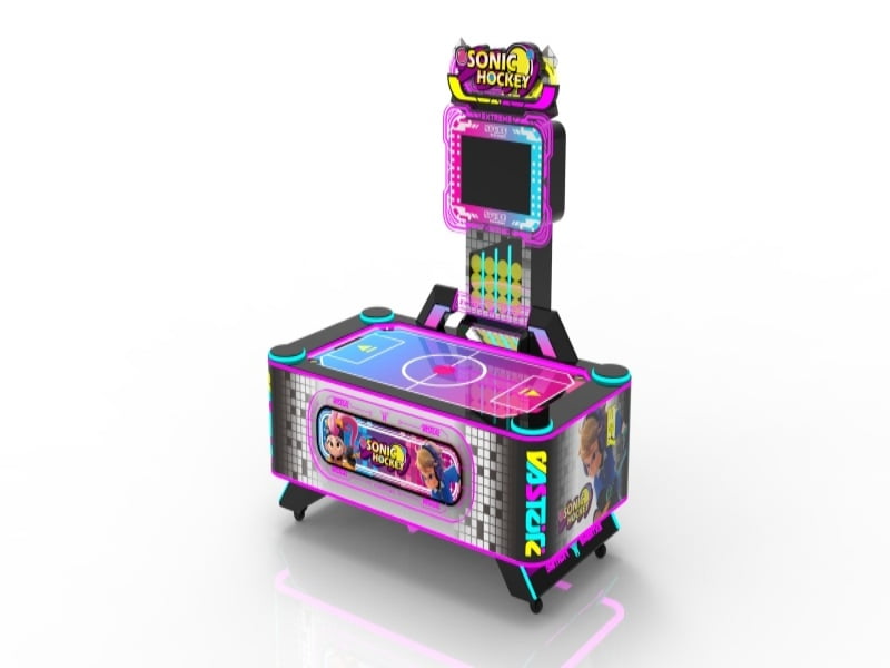 Sonic Air Hockey Arcade Machine for Commercial Entertainment Centers