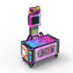 Sonic Air Hockey Arcade Machine Side Angle View for Commercial Entertainment Centers