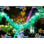 Stallone Fish Game PCB Kit featuring a phoenix battle scene with special attack effects