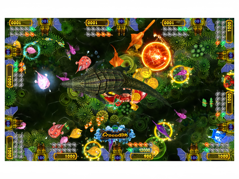 Street Fighter Fish Game Live Gameplay Scene with Multi-Target Fishing Action