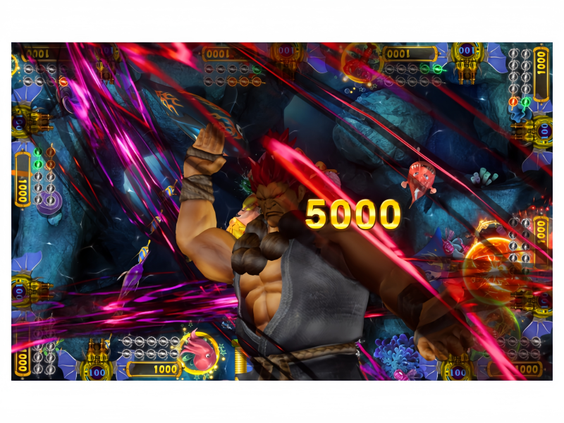 Street Fighter Fish Game Special Skill Attack with Character Combo Effects