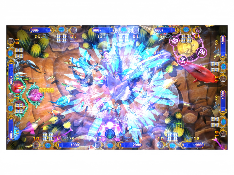 Super Scorpion King Fish Game PCB Kit jackpot reward animation