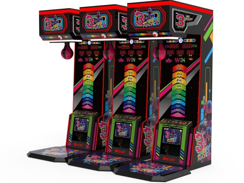Triple Punch Hero 3 Player Boxing Arcade Machine for Commercial Entertainment Centers