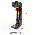 Triple Punch Hero Boxing Arcade Machine Dimensions and Installation Size Reference
