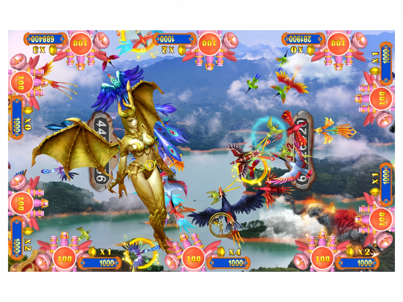Witch Legend Fish Game PCB Kit featuring dragon hunting gameplay with multiple targets and skill effects