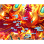 Witch Legend Fish Game PCB Kit featuring a powerful magic flame skill during arcade gameplay