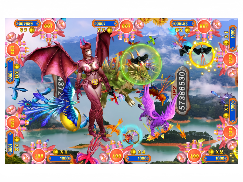 Witch Legend Fish Game PCB Kit featuring a demon queen boss battle with special attack effects