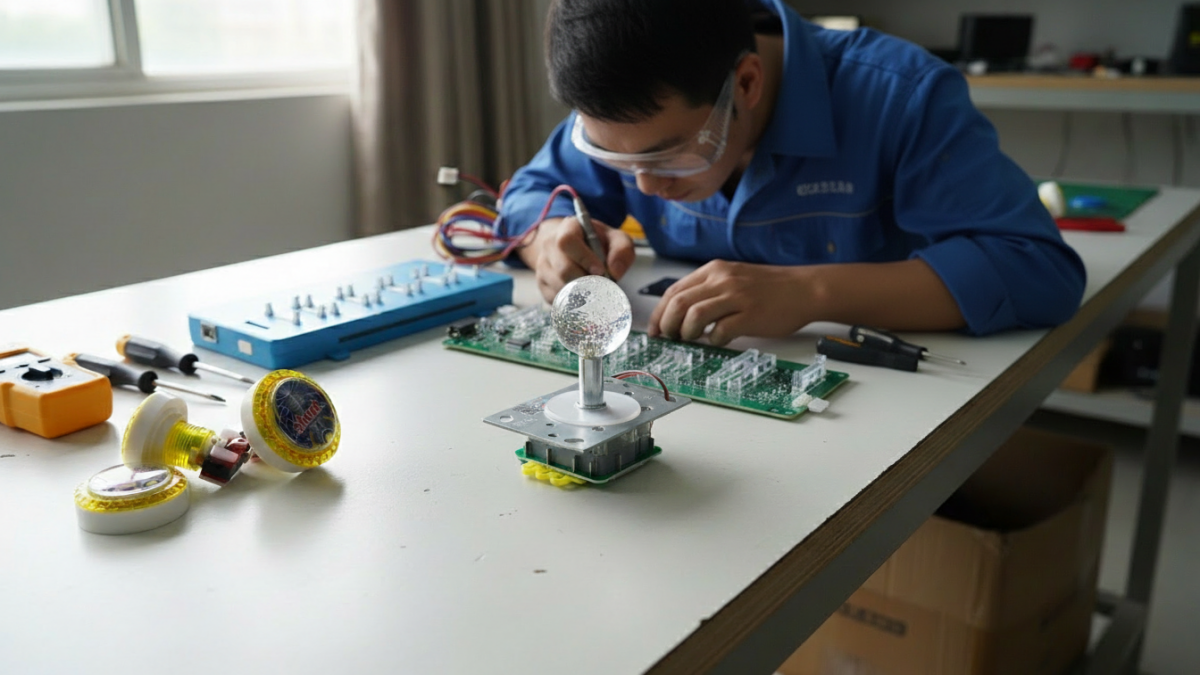 Arcade machine parts for commercial game room repair and maintenance
