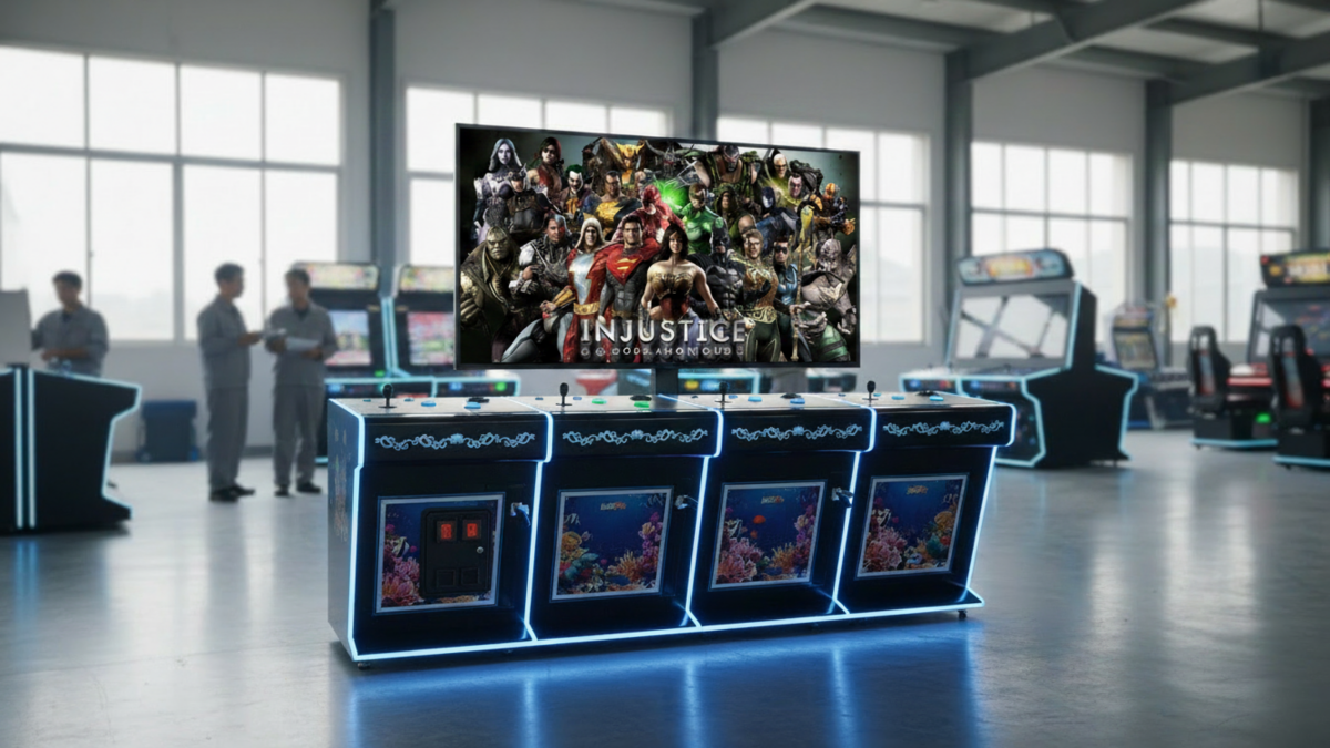 Commercial arcade fishing game machine for arcade operators and equipment buyers
