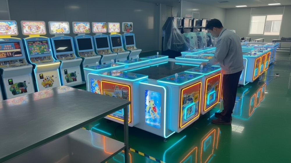 Custom arcade cabinet artwork control panel and button layout inspection