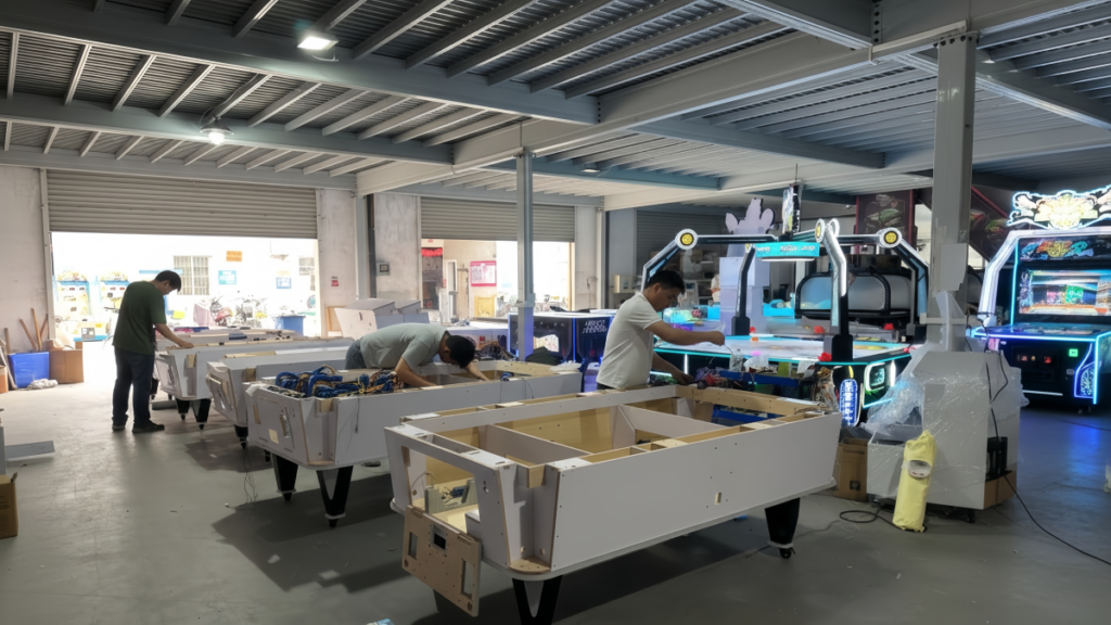Fish game machine factory with production process and arcade machine assembly